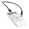 Obudowa HDD 2,5 SATA USB3.0 CR przeźroczysta kieszeń dysku zewn.