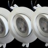 LX300102 3x LED downlights, 5 W, 450 lm, 38°, 2700, step dimmable