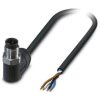 Przewód czujnik-siłownik ze złączem Złącze M12 liczba rdzeni 4 długość 2m Rodzaj A Męskie