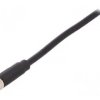 Złącze M8 żeńskie PIN: 5 1,5A 30V IP67 proste przykręcany PXPPVC08FBF05BCL010PVC