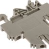 Kostka zaciskowa na szynie DIN RS PRO poziomy: Podwójny 22 → 10AWGŚruba raster: 6mm 32A 500 V