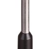 Końcówka tulejkowa izolowana TI 1,5mm2/10mm czarna cynowana TI1,5L10x500 /500szt./