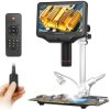 Mikroskop 4K HDMI do lutowania SMD, serwisu elektroniki i kontroli PCB, ekran IPS 7″ – Andonstar AD407PRO