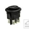 Przełącznik SMRS-203;6A/250V;22.5mm ON-OFF-ON;bistabilny;okrągły;6pin;