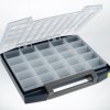 Small parts case, with 25 drawers, blue, (W x D) 421 x 361 mm, BOXXSER 55 5X10-25