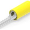 Insulated crimp wire pins, 3.0-6.0 mm², AWG 12 to 10, 2.6 mm, yellow, 8-165049-2