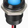Lampka kontrolna do montażu panelowego 24V dc, niebieska 14mm LED Wyprowadzenia RS PRO