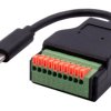 Adapter interfejsów złącze A Zacisk złącze B USB typu C rodzaj B Męski Exsys