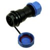 Wtyk; SP1711C/P4I; 4 tory; proste; lutowany; 0,75mm2; 6-10mm; SP17; na przewód; IP68; 5A; 500V; Weipu; RoHS; SP1711/P4I