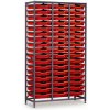 Gratnells 51 Shallow Tray (Red) Rack (Grey) 1055 x 420 x 1850mm