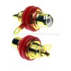 Gniazdo RCA do chassis Gold Vocant czerwony