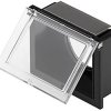 Osłona odchylana przycisku, Przezroczysty, Osłona, 30 x 24mm
