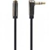 Przyłącze mini Jack 3.5mm stereo kątowy 1m