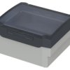 ABS/PC enclosure kit, (L x W x H) 229 x 204 x 116 mm, light gray/graphite gray, IP66, 20202401.HMT1