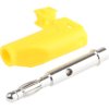 Adapter z wtykiem bananowym Męski Śruba typ Wtyk bananowy Żółty 16A Schutzinger rozmiar 4 mm