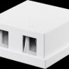 79366 Keystone empty housing 2 port, white