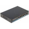 Switch PoE 4xPoE + 2 x UpLink do kamer IP 10/100Mbps