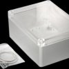 ABS enclosure, (L x W x H) 165 x 125 x 75 mm, light gray (RAL 7035), IP65, RP1245C