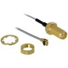Delock 88379 Wi-Fi Antenna Cable RP-SMA Jack Bulkhead to I-PEX MHF I Plug 35cm