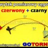 Miniaturowy chwytak pomiarowy cęgowy z przewodem | czerwony + czarny
