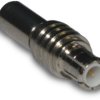 MCX plug 50 Ω, RG-174, RG-188, RG-316, LMR-100A, Belden 7805A, RG-174LL, crimp connection, straight, 252101