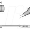 C245803 Lötspitze C245, Rundform, C245803/Ø 1,0 mm, gerade, 20 mm länger
