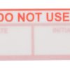 Etykieta czerwona z nadrukiem tekst Do Not Use 120 szt. RS PRO Klej