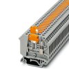 Kostka zaciskowa na szynie DIN Phoenix Contact poziomy: Pojedynczy 24 → 10AWGŚruba UK 5-MTK-P/P 16A 500 V