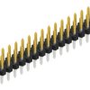 Pin header, 34 pole, pitch 2 mm, straight, black, 10062440