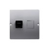 Simon Basic Gniazdo telefoniczne pojedyncze RJ12 stal inox BMT1.02/21