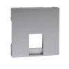 MERTEN SYSTEM M Płytka czołowa do mechanizmu gniazda telefonicznego RJ11/RJ12 aluminium MTN463560 SCHNEIDER ELECTRIC
