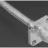SMA flange socket 50 Ω, RG-405, solder connection, straight, 1051091-1