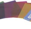 Folia/Filtr kolorowy Eurolite, 19 x 19 cm, PAR 64, PAR 36, PAR 56, zestaw 6 szt.