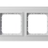 SONATA PRESTIGE Ramka 2 podwójna szklana 4 mm białe szkło szronione + ramka biała R-2RGC/78/00 OSPEL