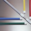 Trzonek do miotły, Biały, Aluminium, do uzycia z: Vikan Brush, Vikan Squeegee, 1.575m