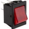 Przełącznik kołyskowy Wł.-wył. podświetlany 16 A DPST Czerwony Arcolectric (Bulgin) Ltd