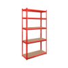 Regał metalowy magazynowy 180x90x40 czerwony Rebel