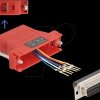 67094 Adapter D-Sub 25 Pin plug > RJ12 jack Mounting kit, red