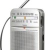 Radio kieszonkowe Panasonic RF-P50DEG fale metrowe (VHF) srebrny