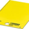 PVC device marker, (L x W) 5 x 14.85 mm, yellow, carrier card with 189 pcs, 0828873