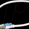 K5539WS.0,5 Patch cable Cat.6a, S/FTP, 0.5 m, white, lockable