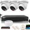 Zestaw monitoringu IP Dahua 8mpx 4K 3 kamery IPC-HDW2849TM-S-IL z dyskiem 1TB