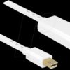 83708 Mini DisplayPort plug > HDMI-A plug, 3 m, white