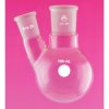 A PLUS Round Bottom Flask Two Neck 100ml Centre Joint 24/29 Angled Joint 19/26