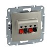 SEDNA Gniazdo głośnikowe podwójne satyna SDN5400168 SCHNEIDER ELECTRIC