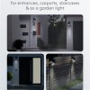 Solarny kinkiet LED z czujnikiem ruchu, 4 W czarny 77429