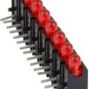 LED display, horizontal, 2 V, red, 30 mcd, pitch 2.54 mm, LED number: 8, 2632.8321