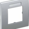 Ramka okładki OBO AR45-BF1 AL Modul 45 1-krotnie lakierowana alu OBO Bettermann, 6119336, (S x W x G) 84 x 84 x 8.5 mm