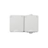 TEKNO IP65 sz gniazdo 2x2p+Z poziom Kanlux 2244