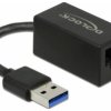 Delock USB, RJ45 adapter [1x Złącze męskie USB typu A - 1x złącze żeńskie RJ45] 66039 9 cm z LED